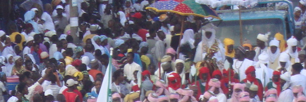 The Zongo Chief in procession with his entourage.